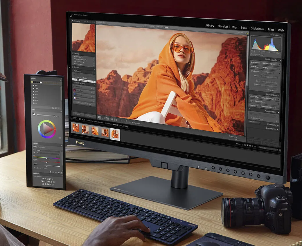ASUS ProArt PA27USD 27" QD-OLED 4K UHD 0.1ms 240Hz Professional Monitor  With Thunderbolt 4 and 12G-SDI, HDR-10, HLG, Dolby Vision, Calman Ready,  ColourSpace Integrationm, Build in Self Calibration