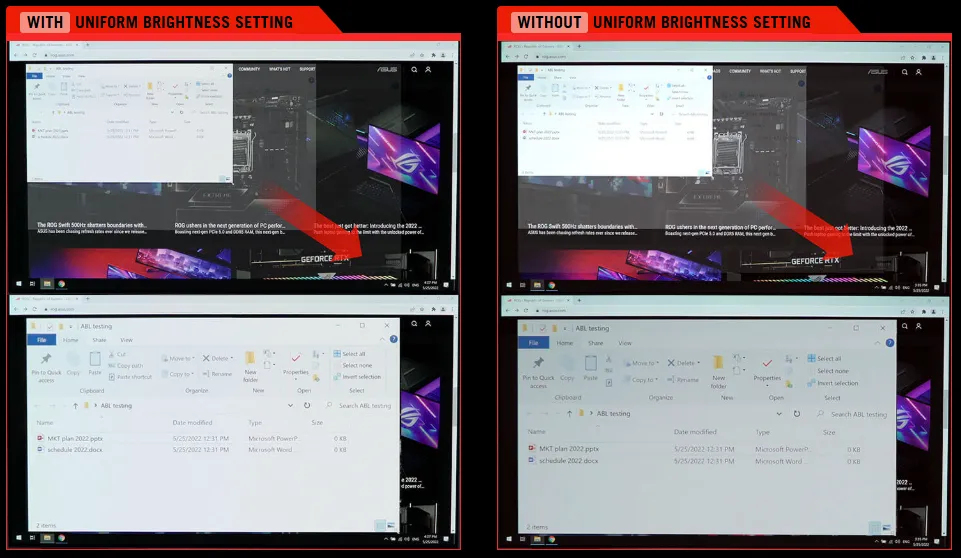 Uniform Brightness
