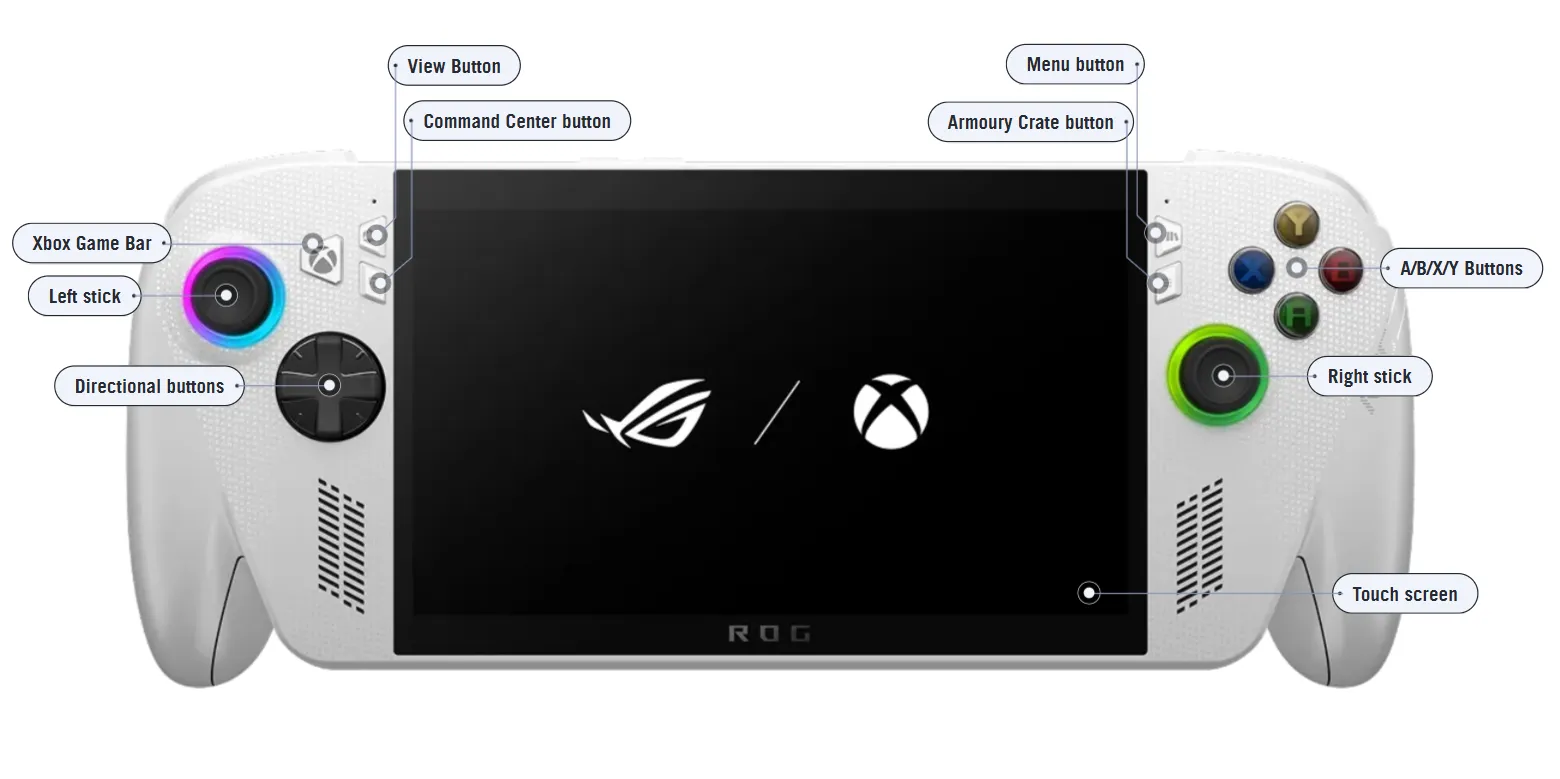 ASUS ROG Xbox Ally 7inch Ryzen Z2 A 16GB RAM 512GB SSD White