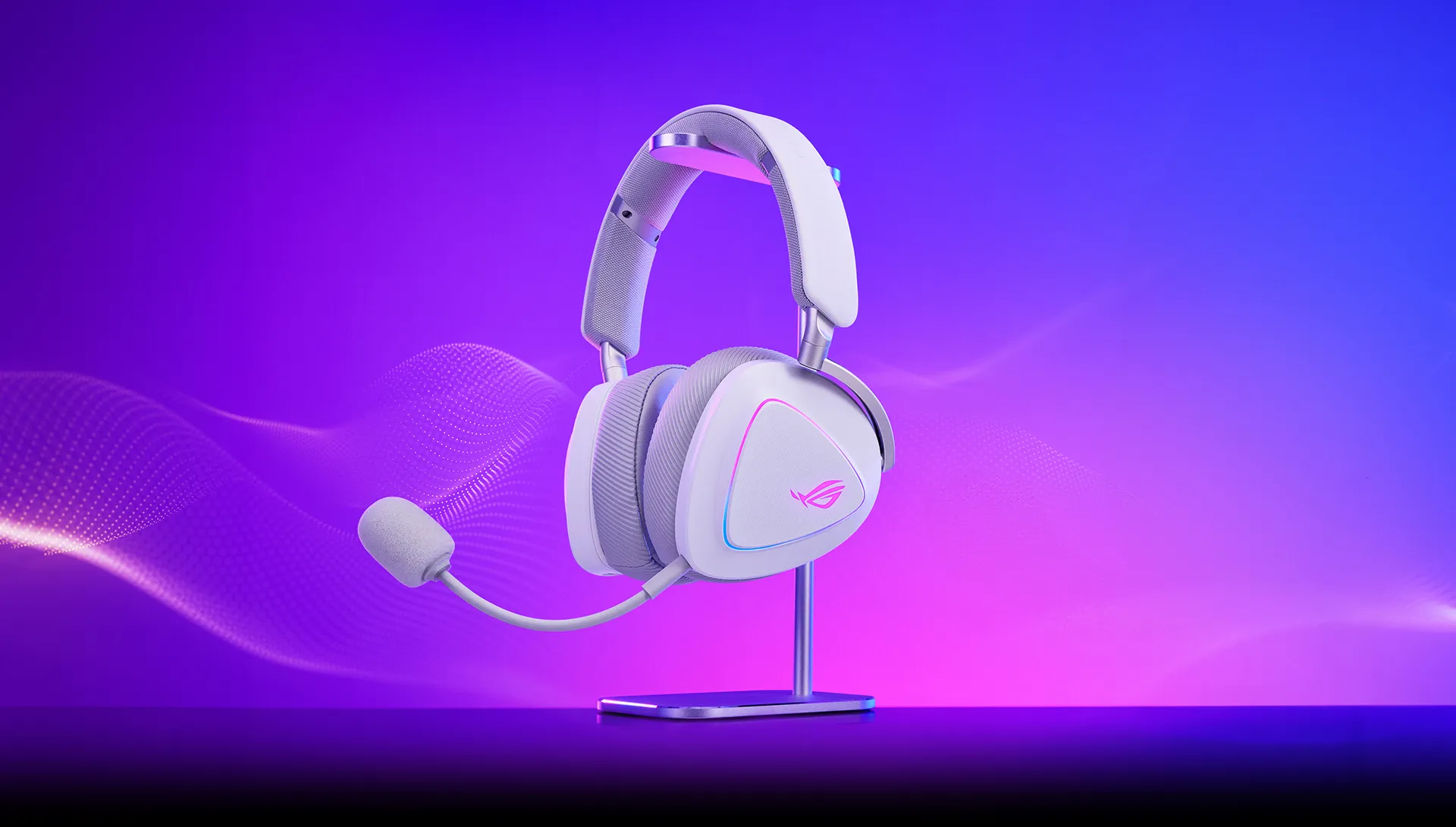 ROG Delta II Wireless Gaming Headset Moonlight White