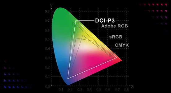 100% DCI-P3 Color Coverage