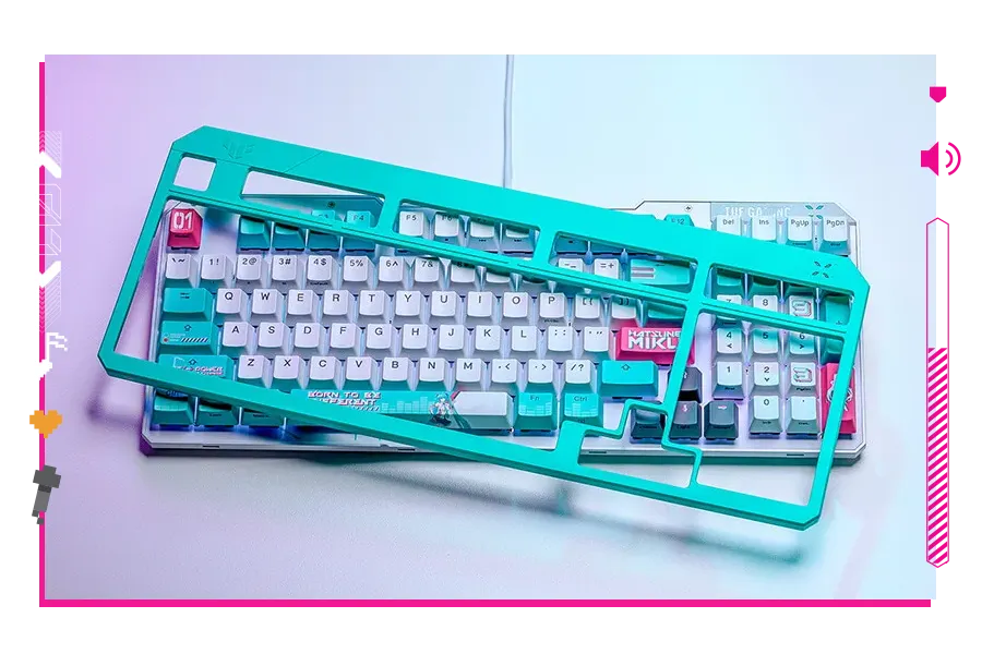 ASUS TUF Gaming K3 Gen II Optical-Mechanical Keyboard Hatsune Miku