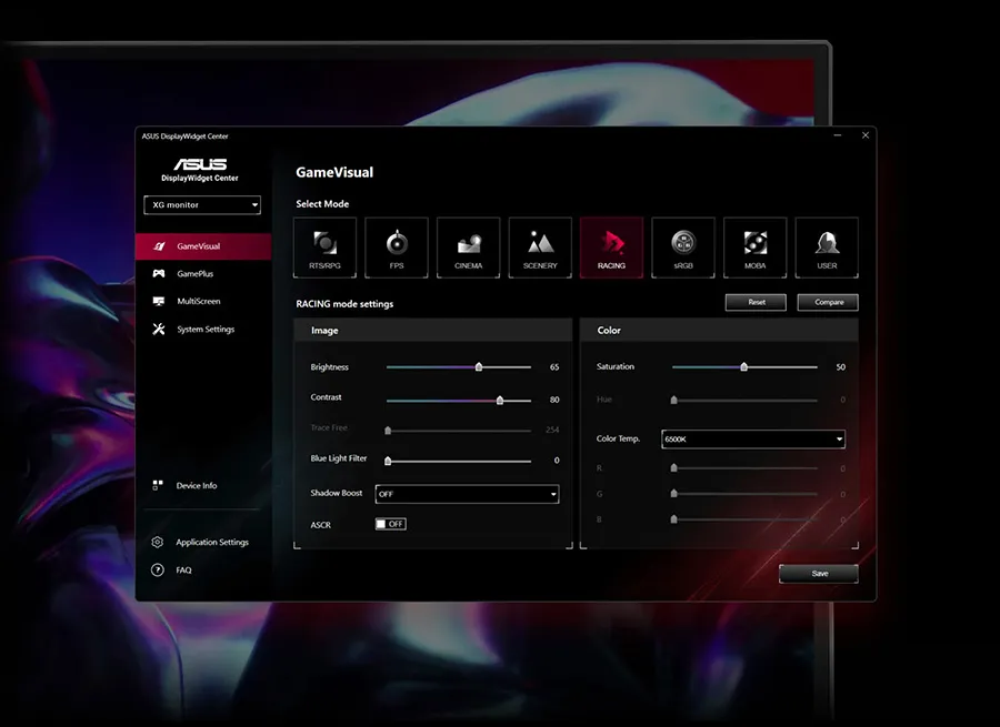 DisplayWidget Center