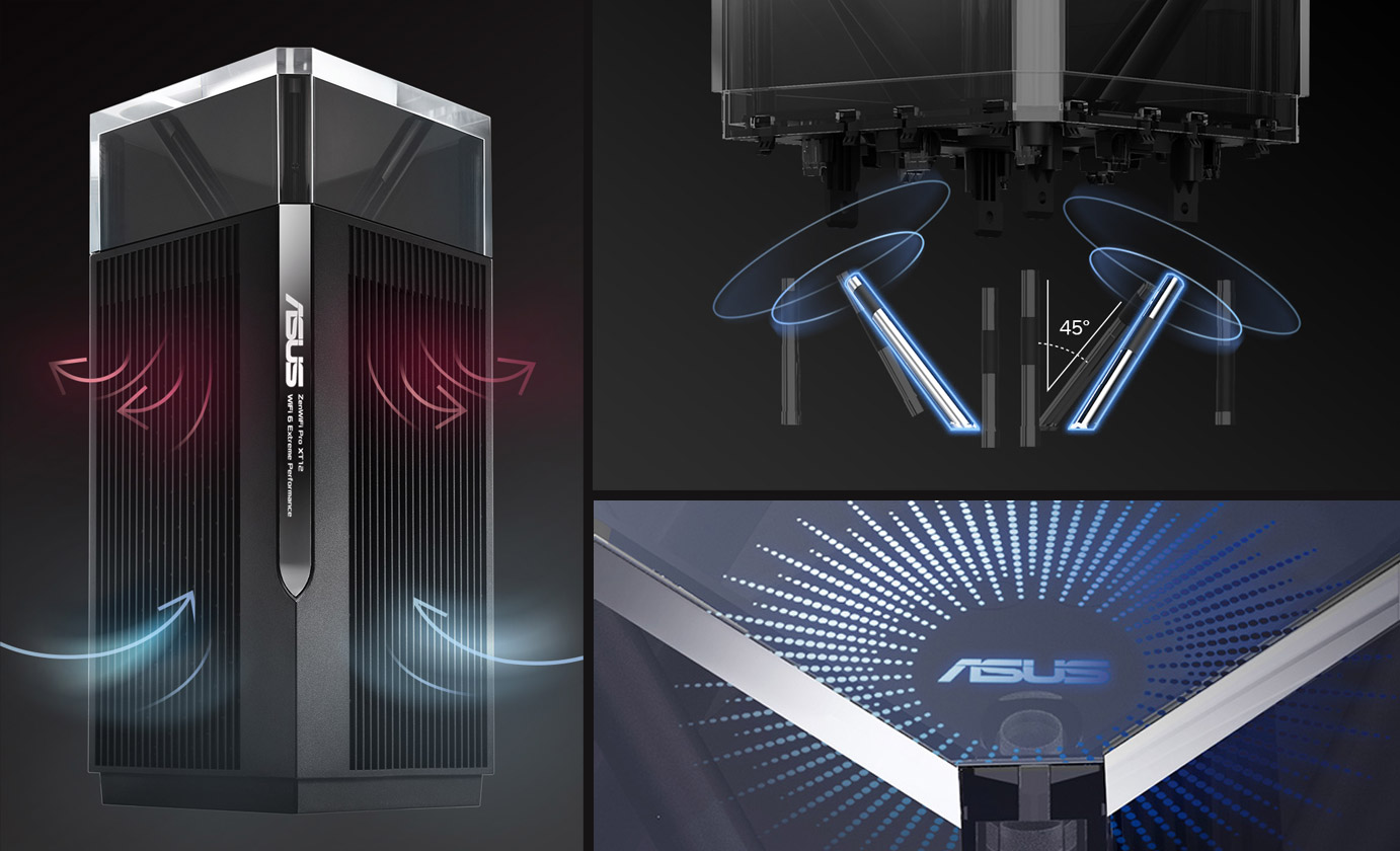 ASUS ZenWiFi Pro AXE11000 WiFi 6E Tri-Band Mesh Router - 2-Pack