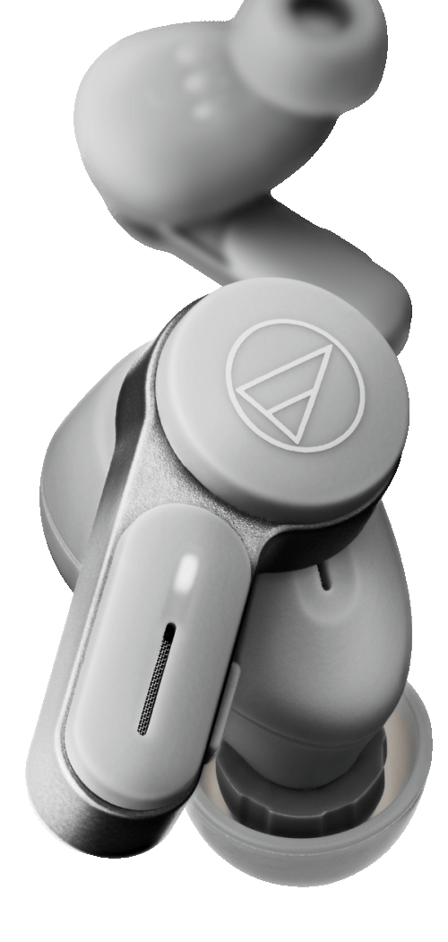 Audio-Technica ATH-TWX7 Dynamic Bluetooth Wireless Earbuds - Stone