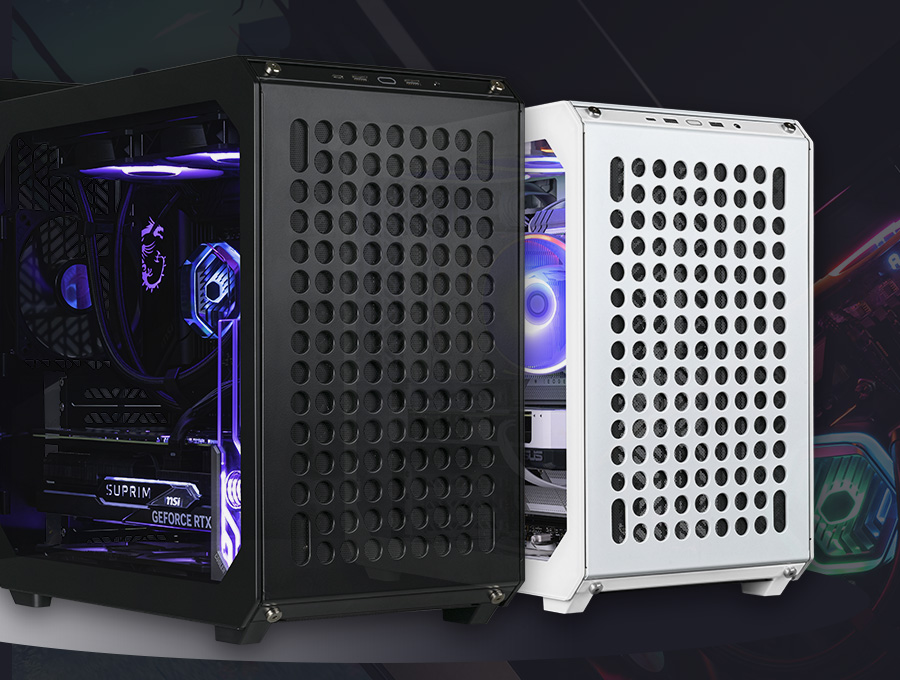 Cooler Master Qube 500 Flatpack Mid-Tower E-ATX Case - Black (Q500