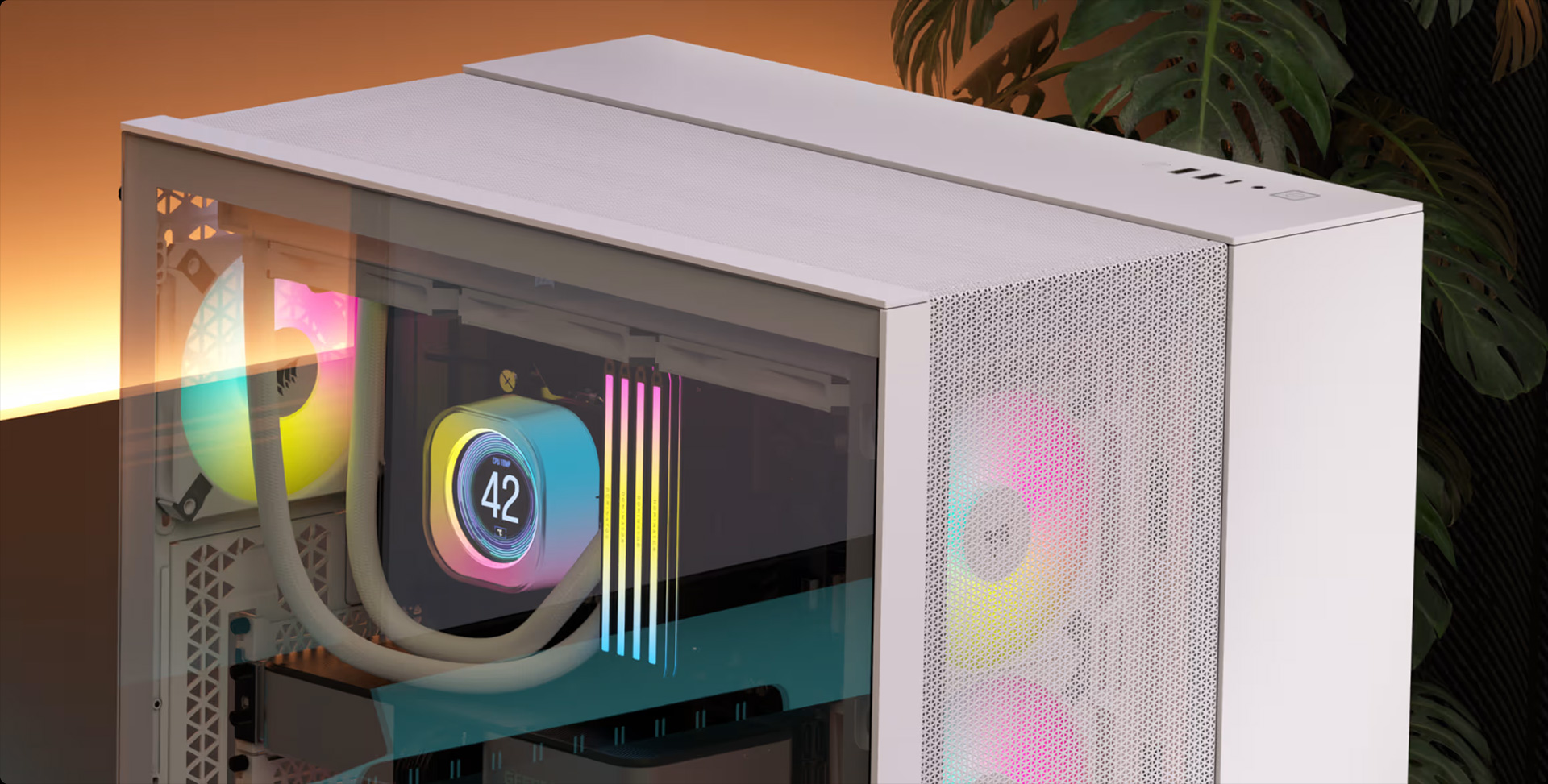 Corsair 2500D AIRFLOW MicroATX Dual Chamber White PC Case CC