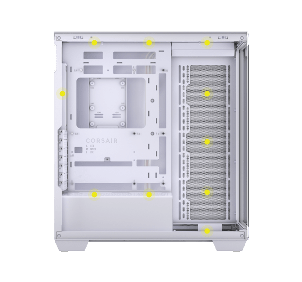 新品未開封 CORSAIR 3500X Tempered Glass White Corsair 3500X - Mid Tower Case (White) | PLE Computers