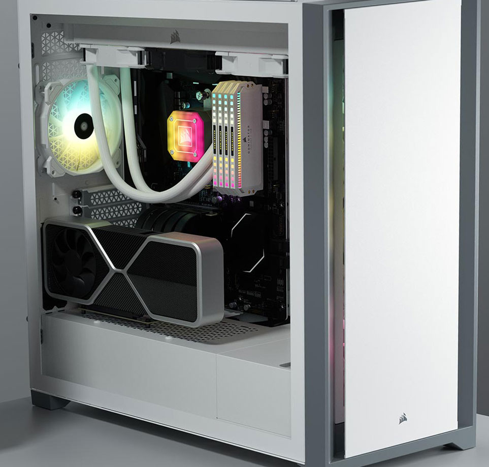 Tempered Glass 4000d Airflow Vertical Gpu Corsair 5000d Airflow