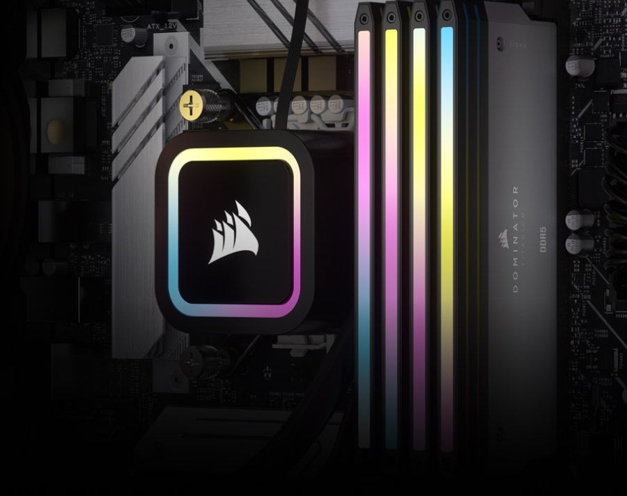 Corsair 64GB (2x32GB) CMP64GX5M2B6000Z30 Dominator Titanium RGB