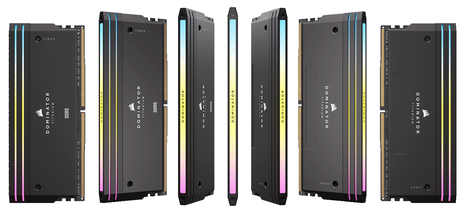 メモリー CORSAIR DOMINATOR TITANIUM 96GB DDR5 CORSAIR DOMINATOR TITANIUM RGB DDR5 RAM 96GB (4x24GB) DDR5