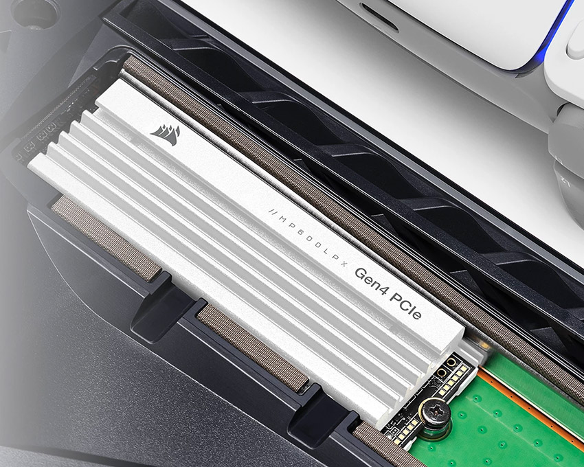 CORSAIR MP600 PRO LPX White PCIe Gen4 x4 NVMe M.2 SSD 1TB for PS5 CSSD-F1000GBMP600PLPW CORSAIR 1TB MP600 PRO LPX White 白色w&frasl;Heatsink CSSD