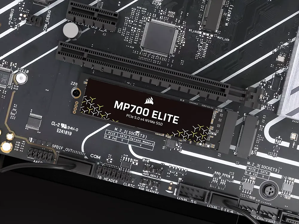 Corsair MP700 ELITE PCIe Gen5 NVMe M.2 SSD - 1TB | PLE Computers