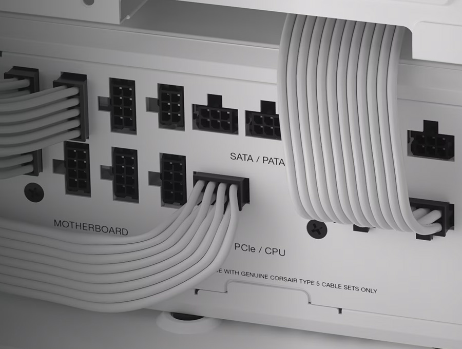 Corsair RMx Shift Series RM1000x White Power Supply | Scorptec