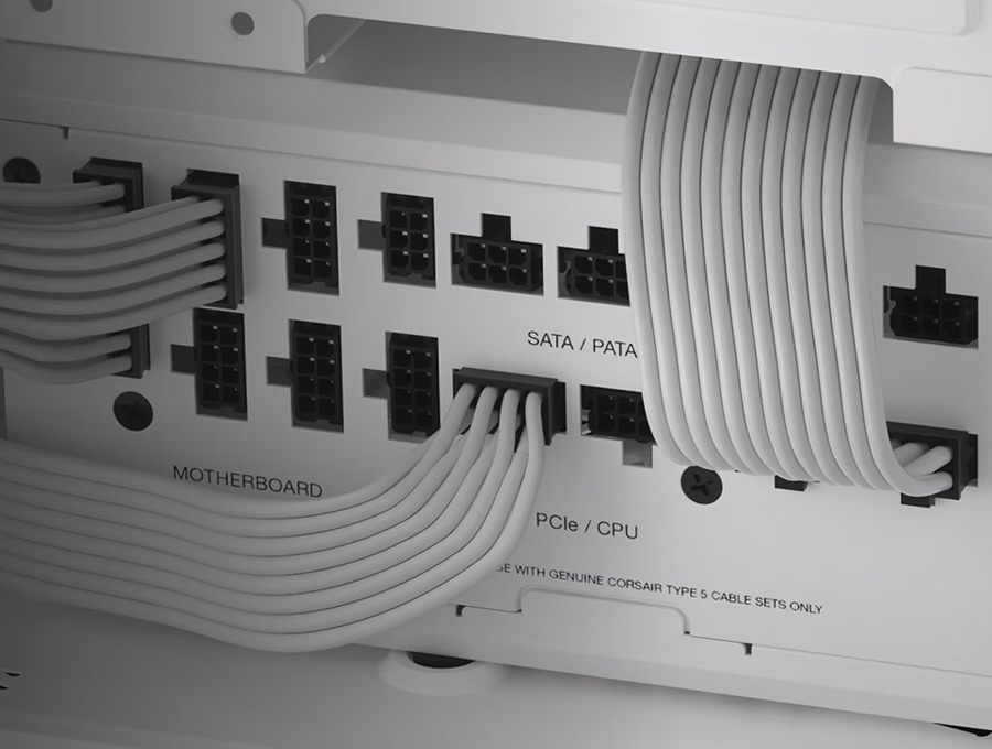 Corsair RMx Shift Series RM1200x White Power Supply | Scorptec