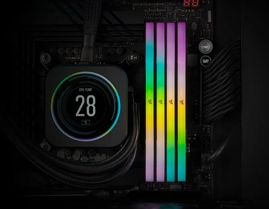 Corsair 32GB (2x16GB) CMH32GX5M2B6000Z30K Vengeance RGB 6000MHz