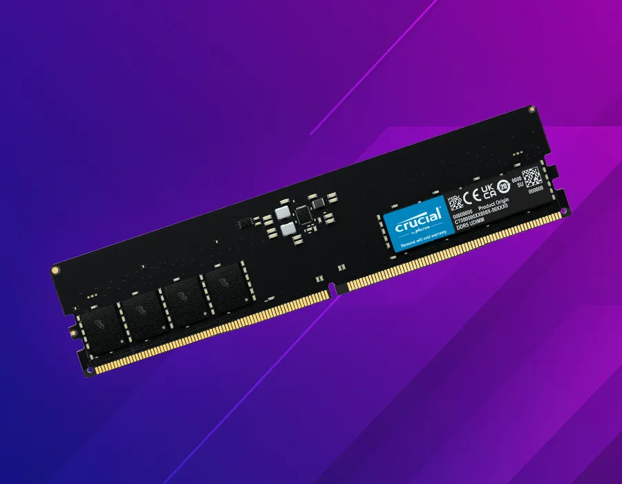 Crucial 64GB (1x 64GB) DDR5 5600MHz Desktop Memory - CT64G56C46U5