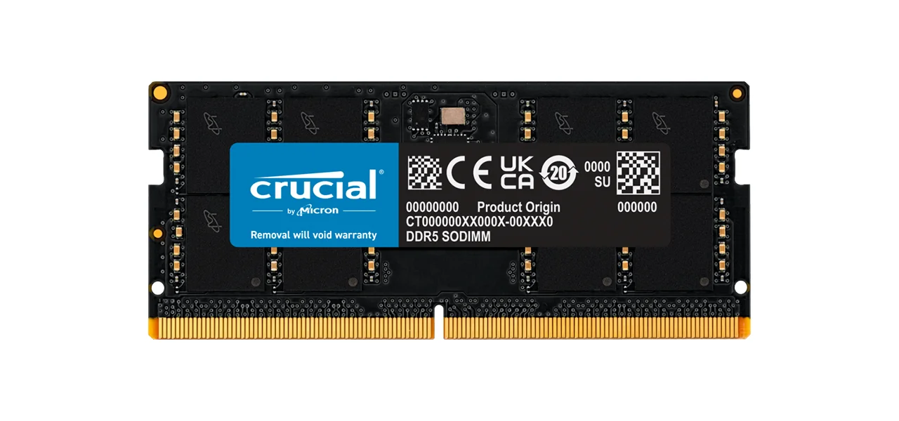 Crucial DDR5 4800 SODIMM メモリ 32GB Crucial 32GB DDR5 RAM, 4800MHz CL40 Desktop Memory, UDIMM