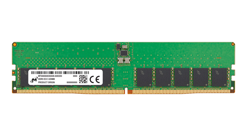 Micron 32GB (1x 32GB) DDR5 4800MHz ECC UDIMM 2Rx8 CL40 Server