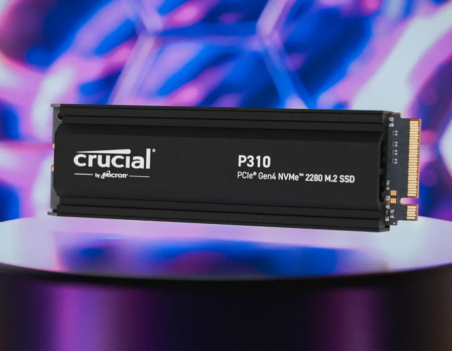 Crucial P310 1TB PCIe 4.0 M.2 NVMe 2280 SSD with Heatsink