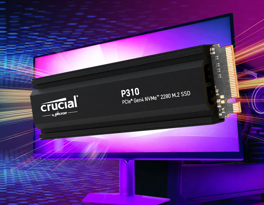 内蔵型SSD Crucial P310 2TB M.2 SSD with heatsink Crucial P310 2TB PCIe Gen4 NVMe 2280 M.2 SSD with heatsink