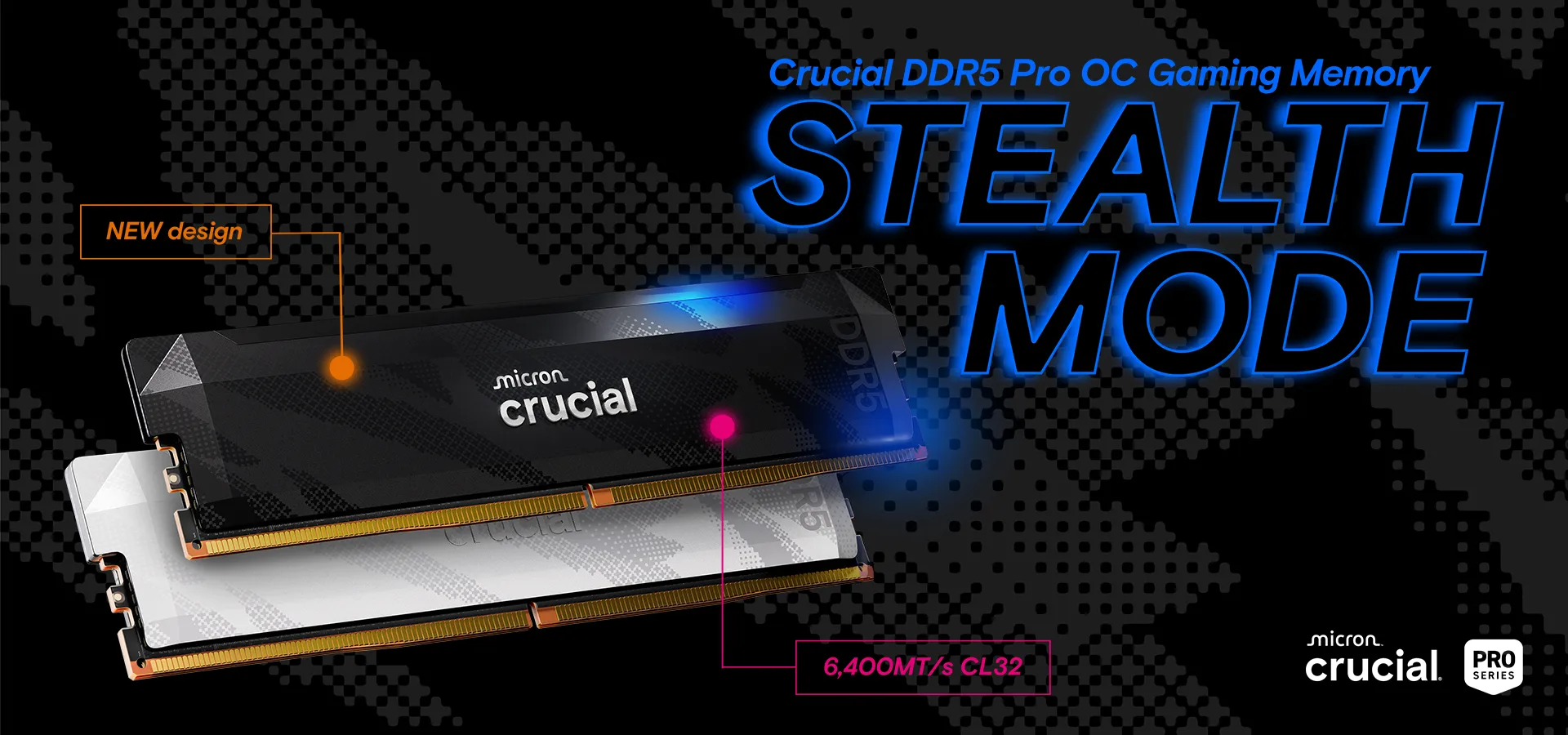 Crucial Pro Overclocking 32GB (2x16GB) 6400MHz DDR5 | Scorptec