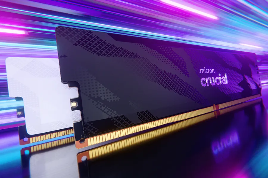 Crucial Pro 32GB (2x 16GB) 6400MHz CL32 DDR5 Memory - White