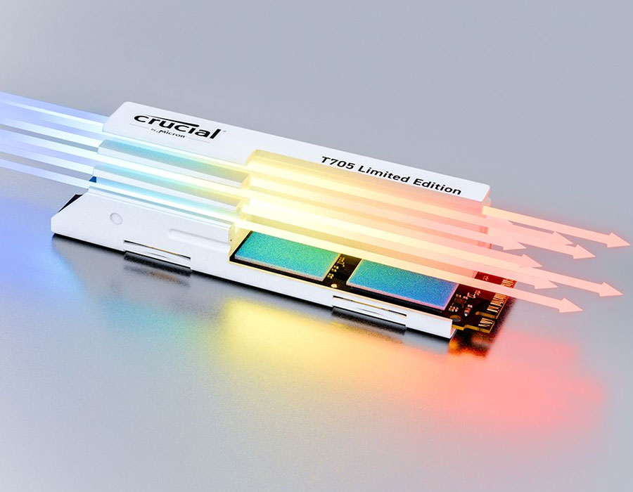 Crucial T705 2TB CT2000T705SSD5A PCIe 5.0 M.2 NVMe SSD with