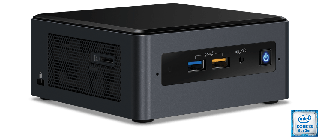 中古品　INTEL NUC Core i3-8109U BOXNUC8I3BEH Intel BOXNUC8I3BEH NUC Mini PC Barebone Kit, i3-8109U
