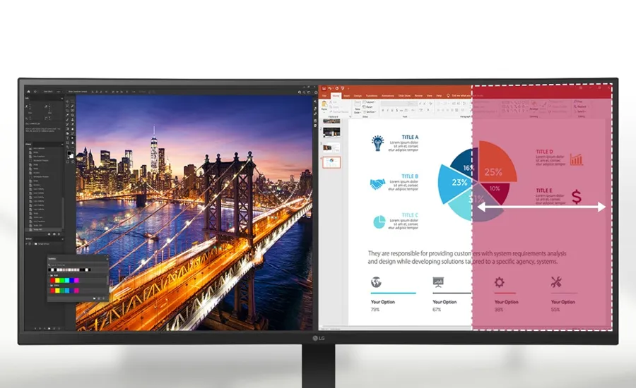 LG 34BA75QE-B 34inch UWQHD IPS Curved Monitor | Scorptec Computers