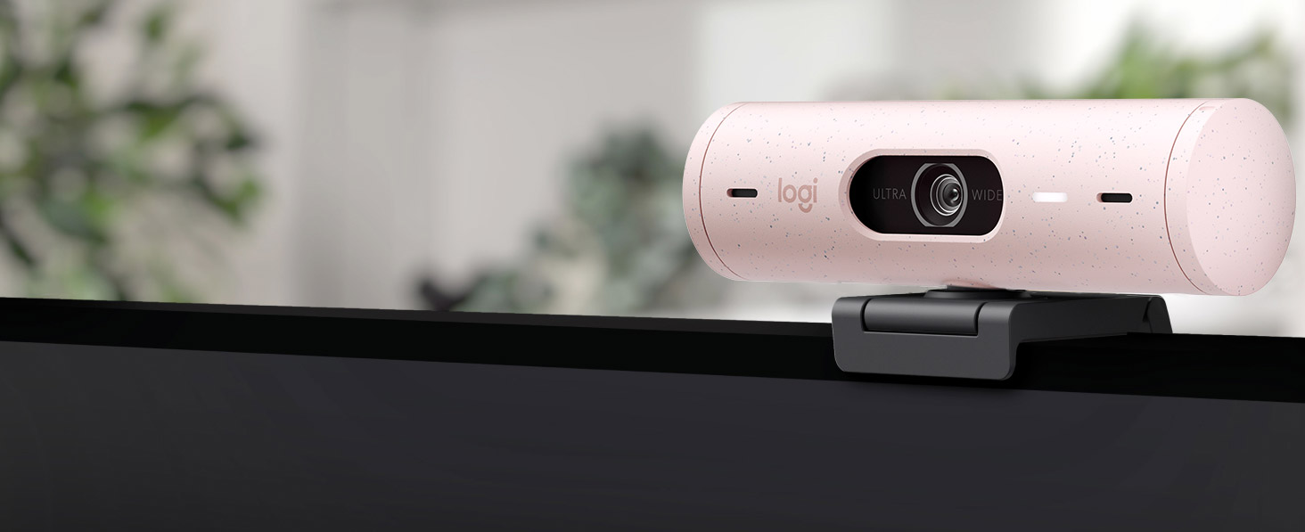 Logitech Brio 500 1080p 60fps Webcam Rose | VIDEOPRO