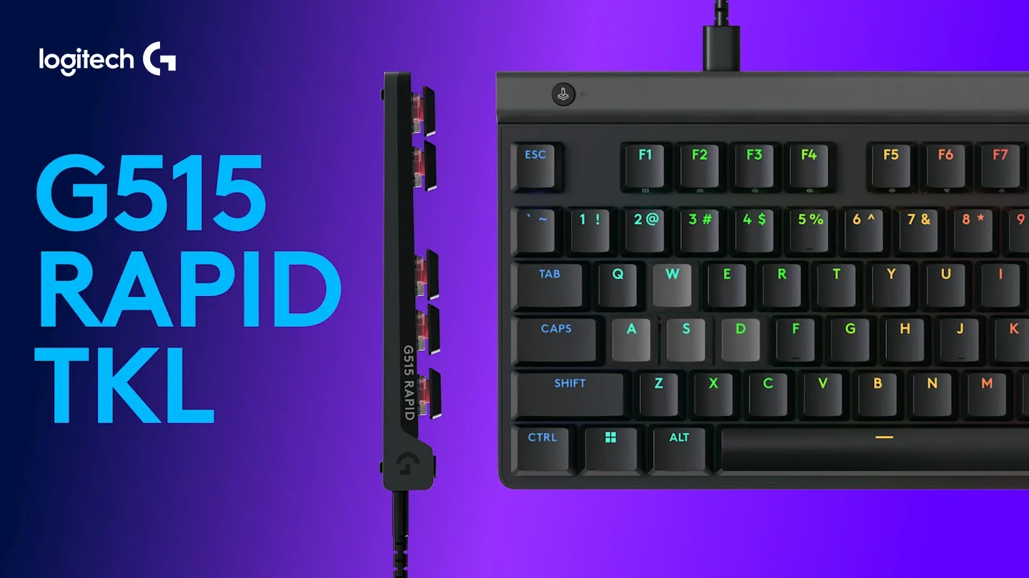 Logitech G515 RAPID TKL RGB Wired Low-Profile Magnetic Analog