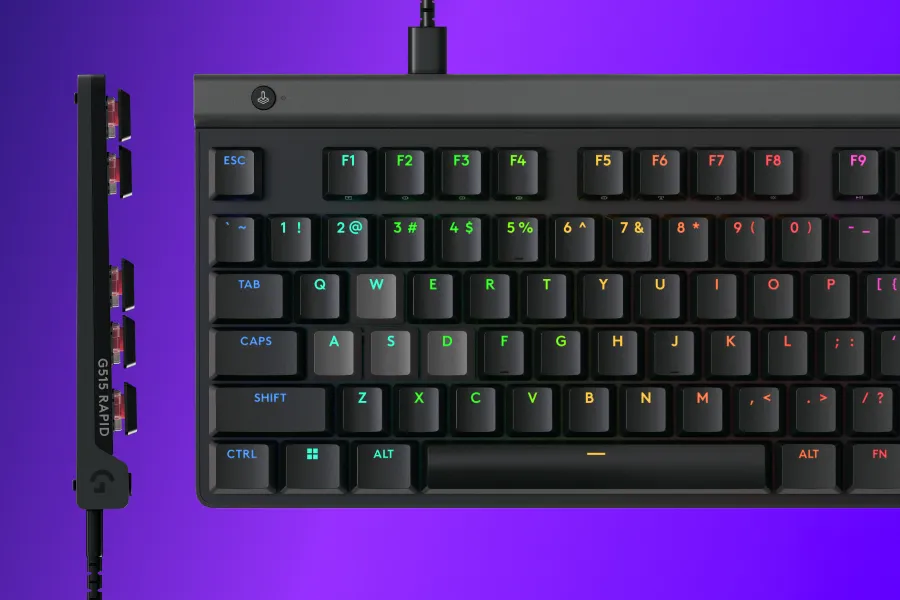 Logitech G515 RAPID TKL RGB Wired Low-Profile Magnetic Analog
