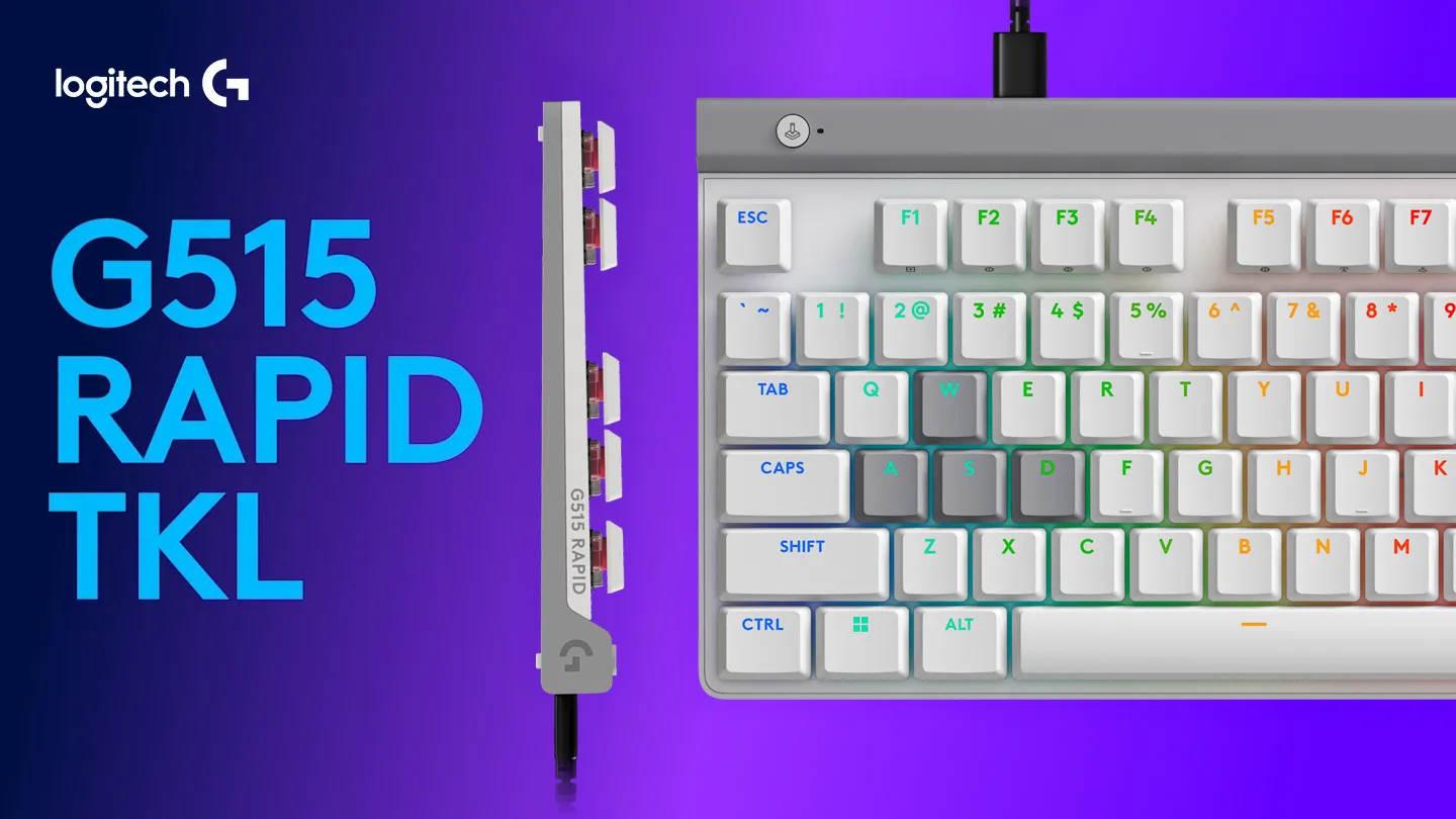 Logitech G515 RAPID TKL Wired Gaming Keyboard - White [920-013880]