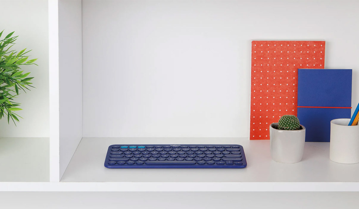 Logitech K380 MultiDevice Bluetooth Keyboard Sand Computer Lounge