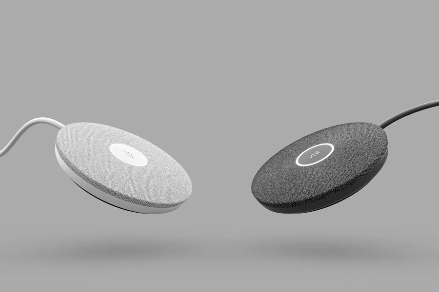 Logitech Rally Mic Pod Modular Microphone, White | Scorptec Computers