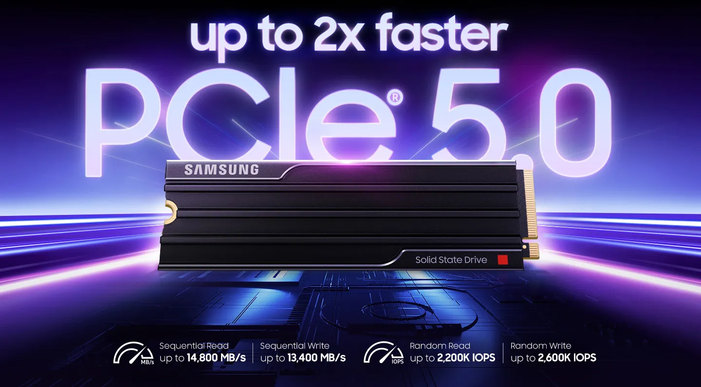 Breakthrough PCIe® 5.0 performance
