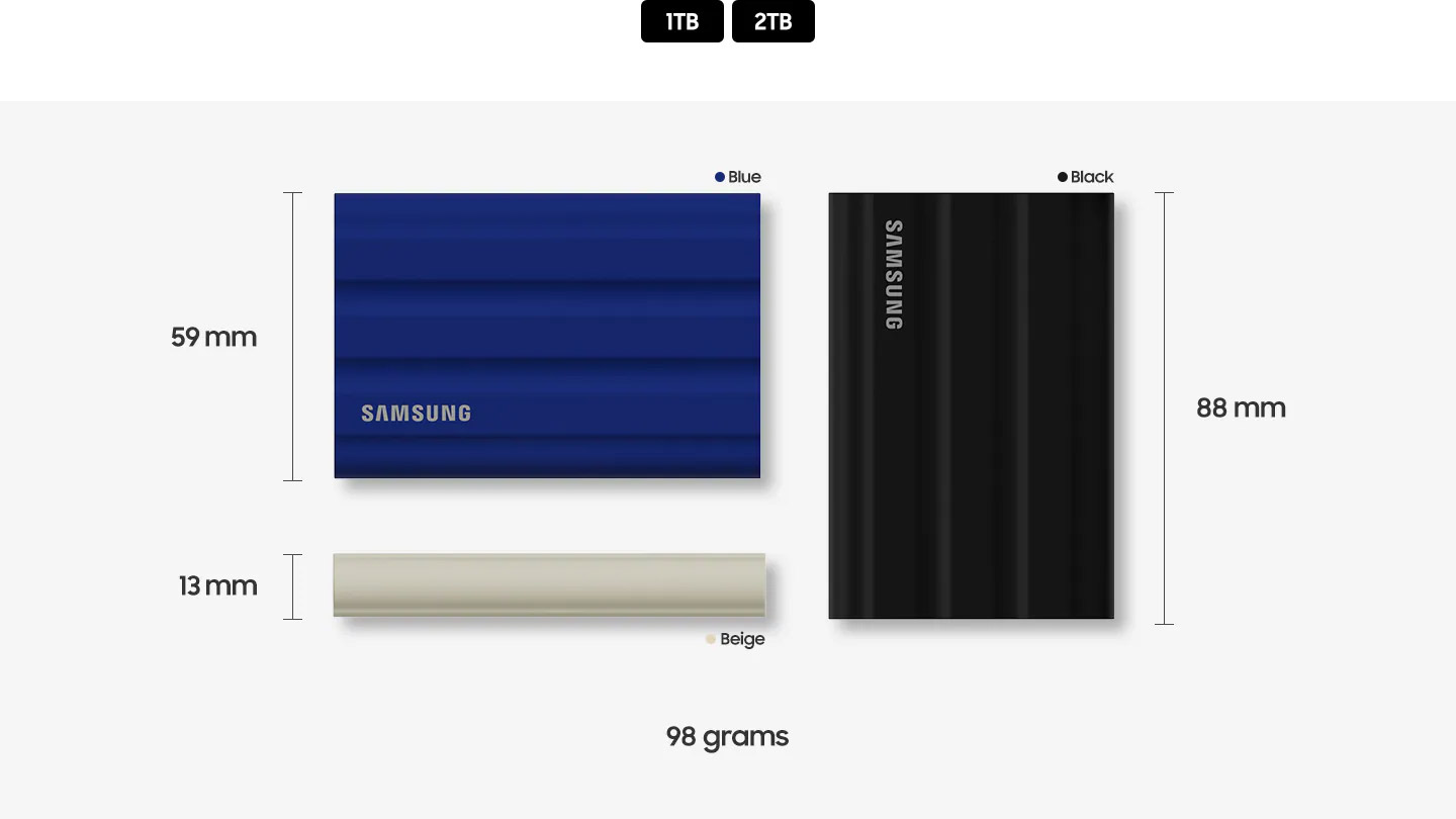 SamSung T7 Portable SSD 500G 1TB 2TB 4TB T7 Shield SanDisk