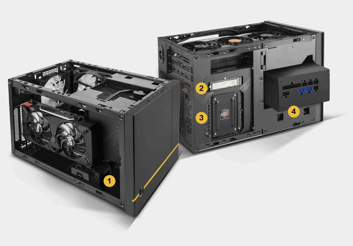 Atx Psu Silverstone Sugo Pack SilverStone Sugo SG11 Black Micro