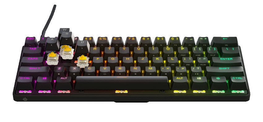 SteelSeries Apex 9 Mini PRG Fully swappable Gaming Keyboard