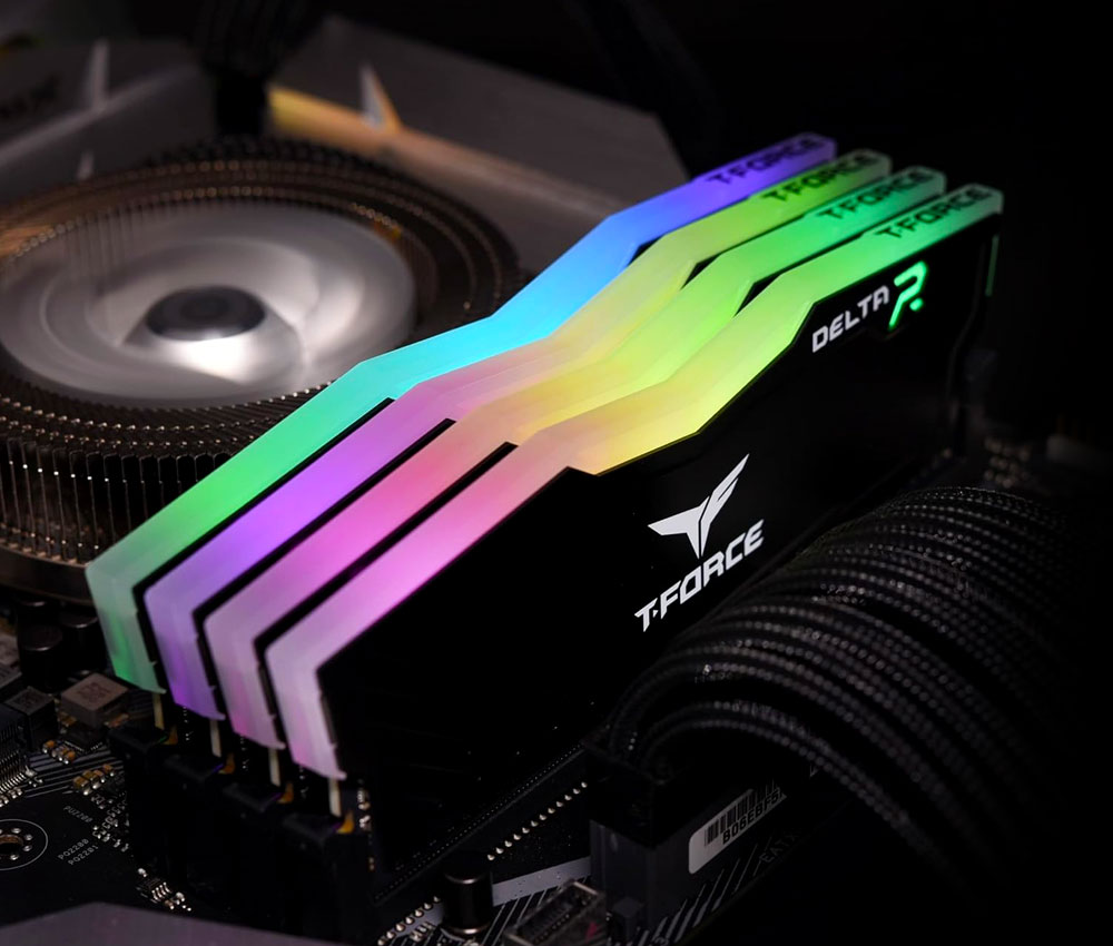 Team T-Force Delta RGB Series 64GB (2x 32GB) DDR4 3600MHz Desktop