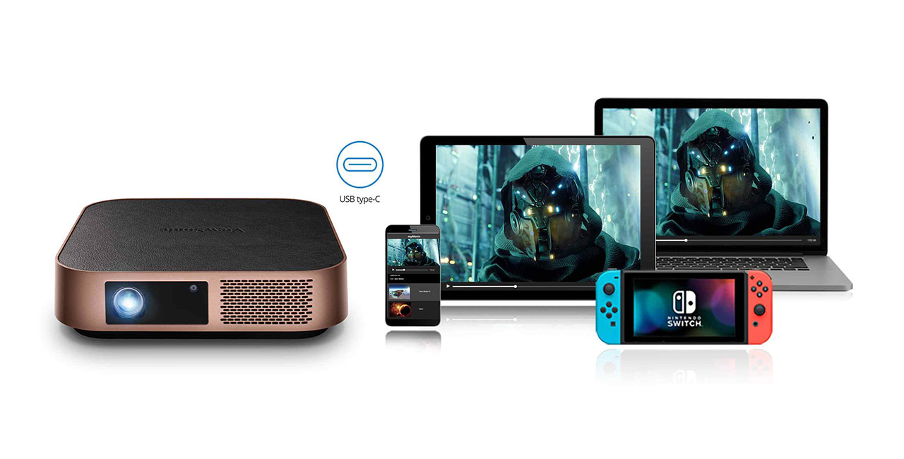 ViewSonic M2W LED ホームプロジェクター ViewSonic M2W High Brightness Portable Smart LED Projector