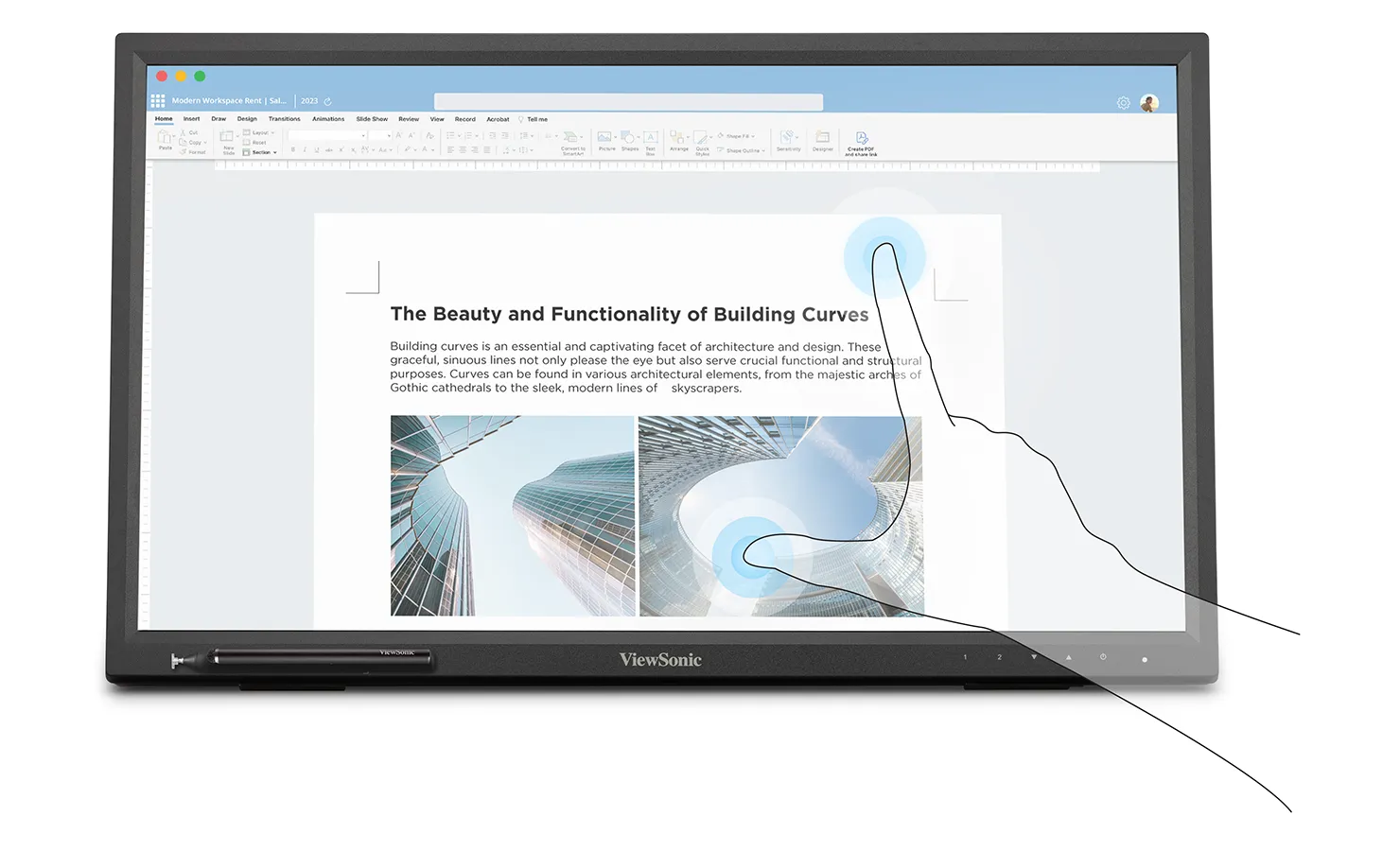 ViewSonic TD2223-2 22” IR Touch Monitor - ViewSonic Australia